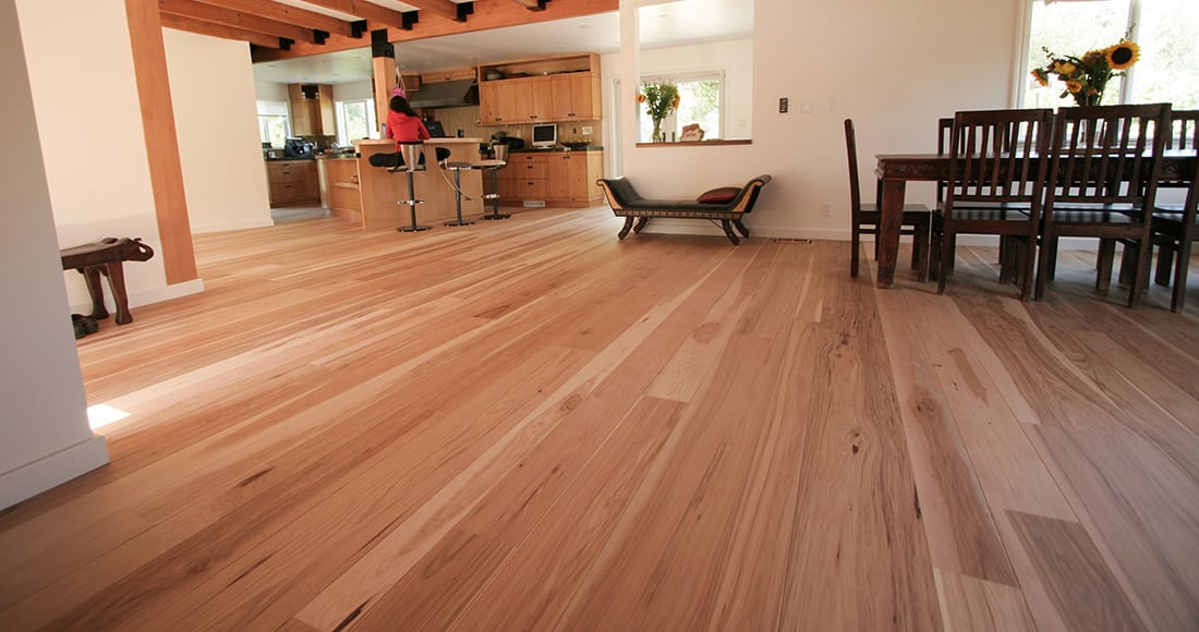 Wide Plank Select Grade Hickory Floor | Vermont Plank Flooring