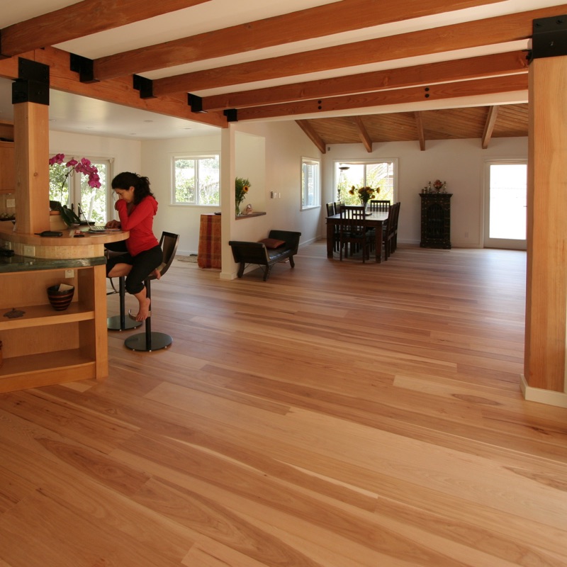 character hickory plank flooring - diningroom