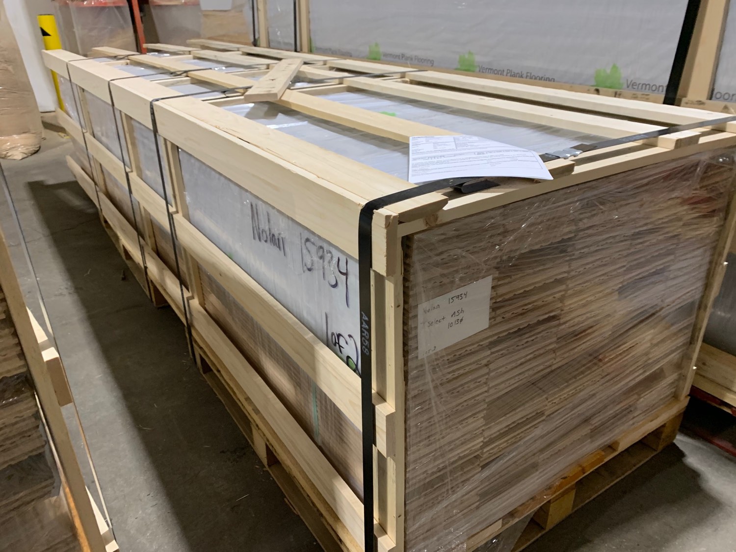 Vermont Plank Floor Crated Ready To Ship