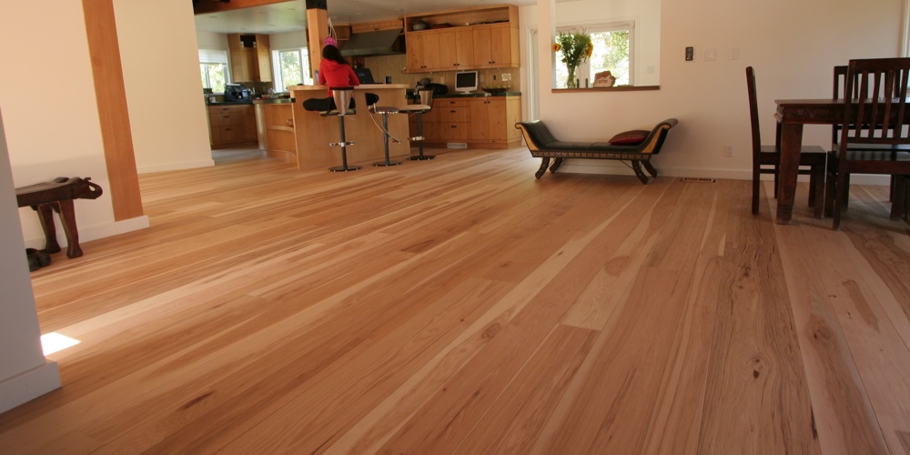 Hickory Flooring Great Room Modern Home