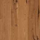 The rustic light brown tone of Pease Mountain evens out hickory’s colors while retaining its unique character. Pictured on Character Grade Hickory.