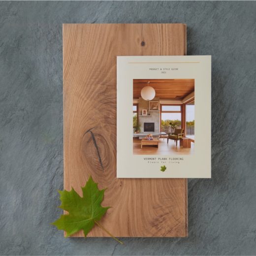 vermont plank sample kit and brochure slate background